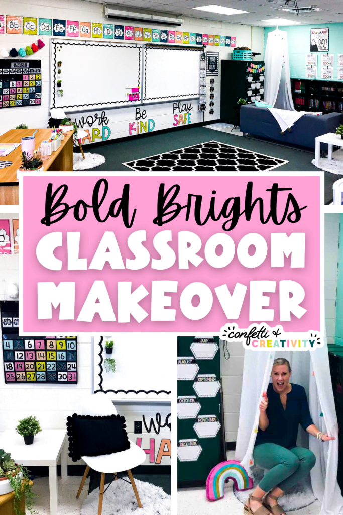 Bold Bright's and Black & Whites Classroom Makeover | Confetti & Creativity