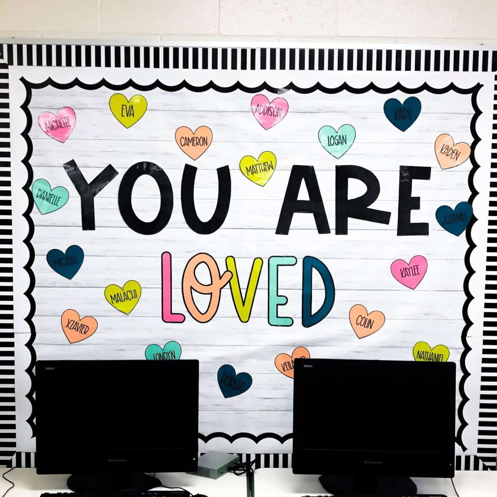 Classroom makeover bulletin board