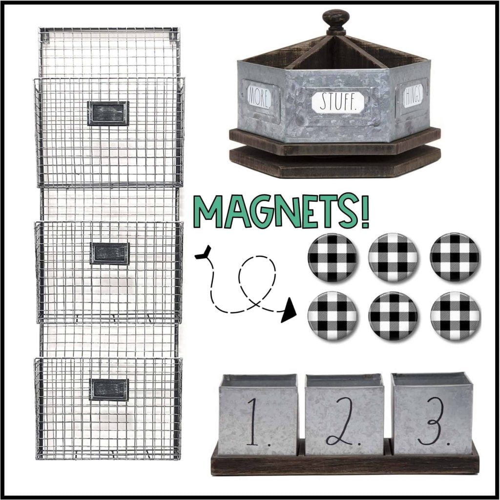 Farmhouse Classroom Decor Teacher Desk Organization Tools
