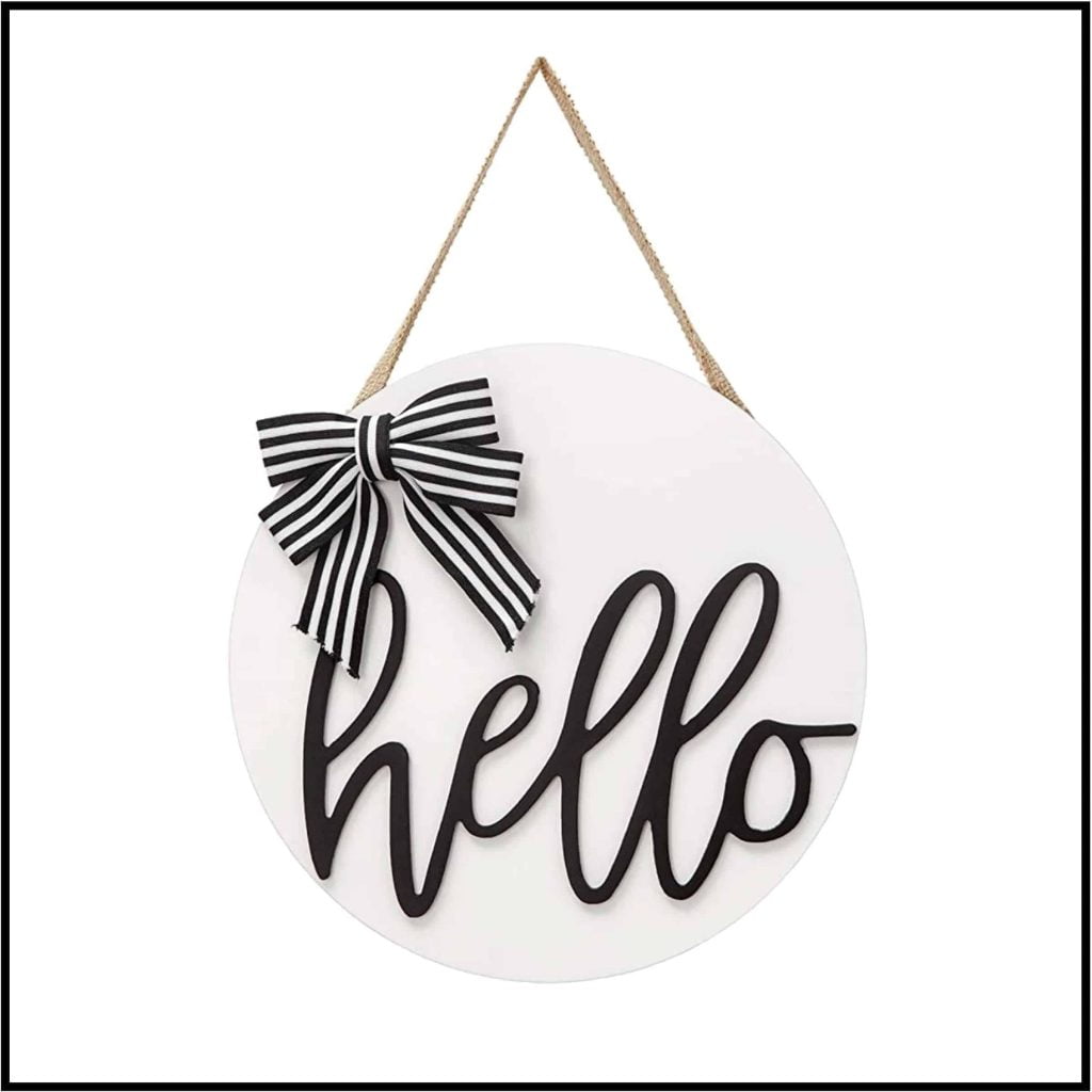 Farmhouse Classroom Decor Hello Sign