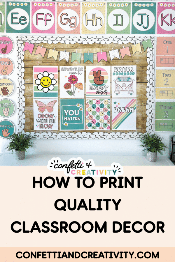 How to Easily Print Classroom Posters | Confetti & Creativity