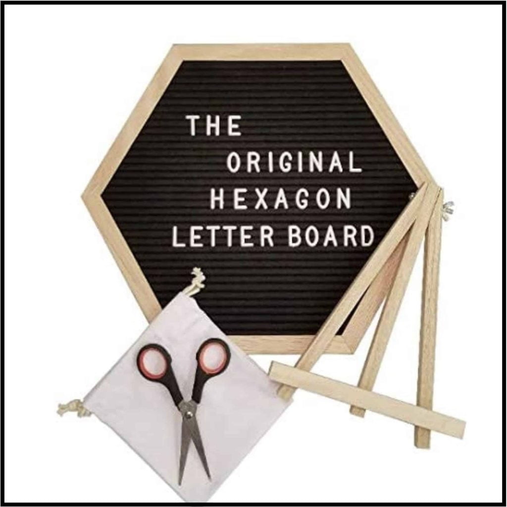 Boho Farmhouse Classroom Decor Hexagon Message Board