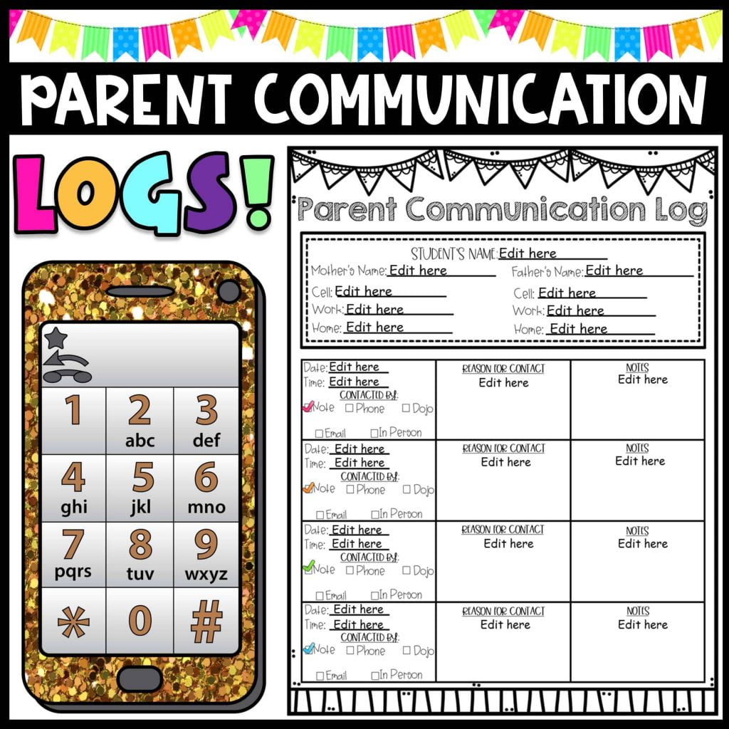 Parent log for communication