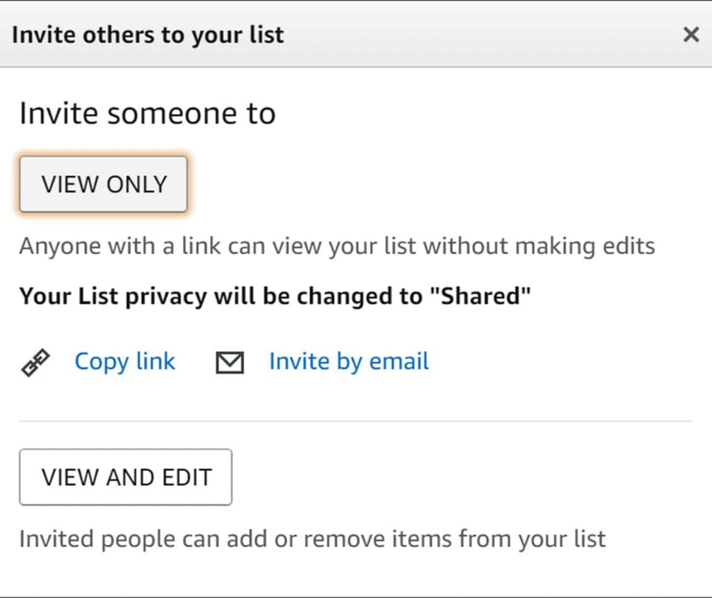 Fifth Step in Creating Amazon Teacher Wish List