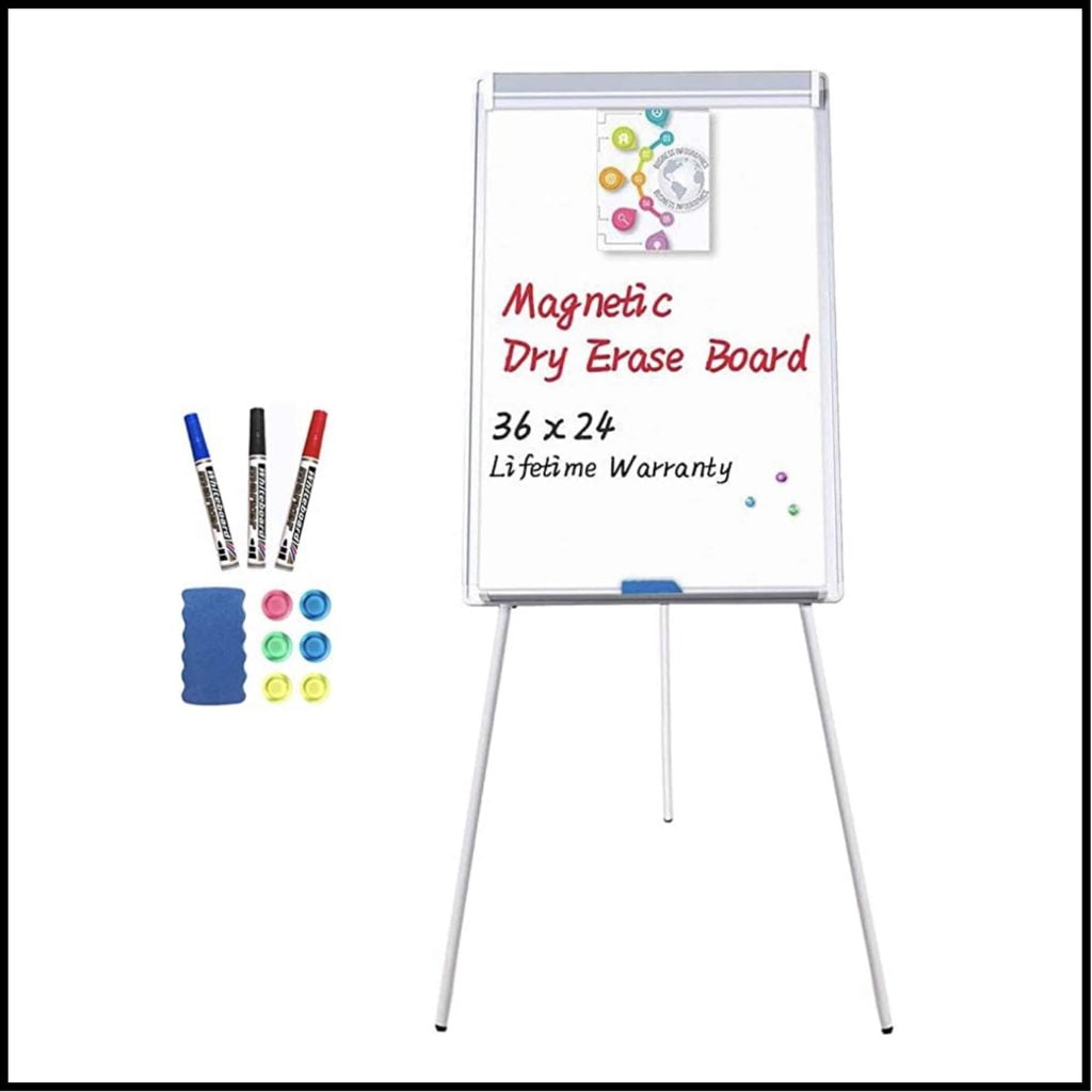 Portable magnetic board for distance learning