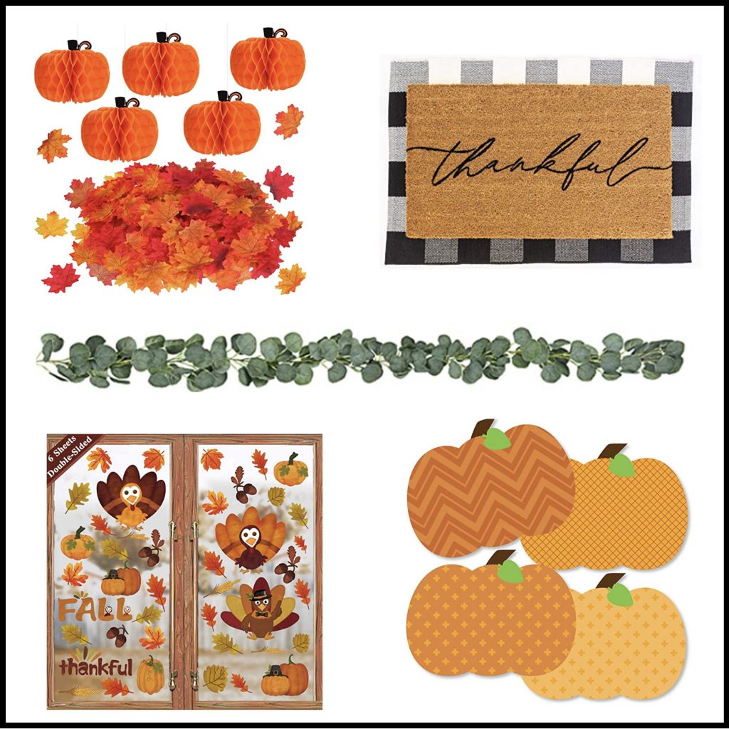 Fun stickers to include in thanksgiving decorations for the classroom