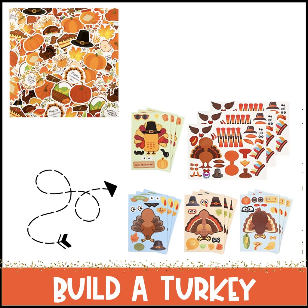 Fun students activities as thanksgiving decorations for the classroom