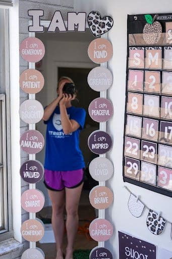 Boho Neutral Classroom Affirmation Station