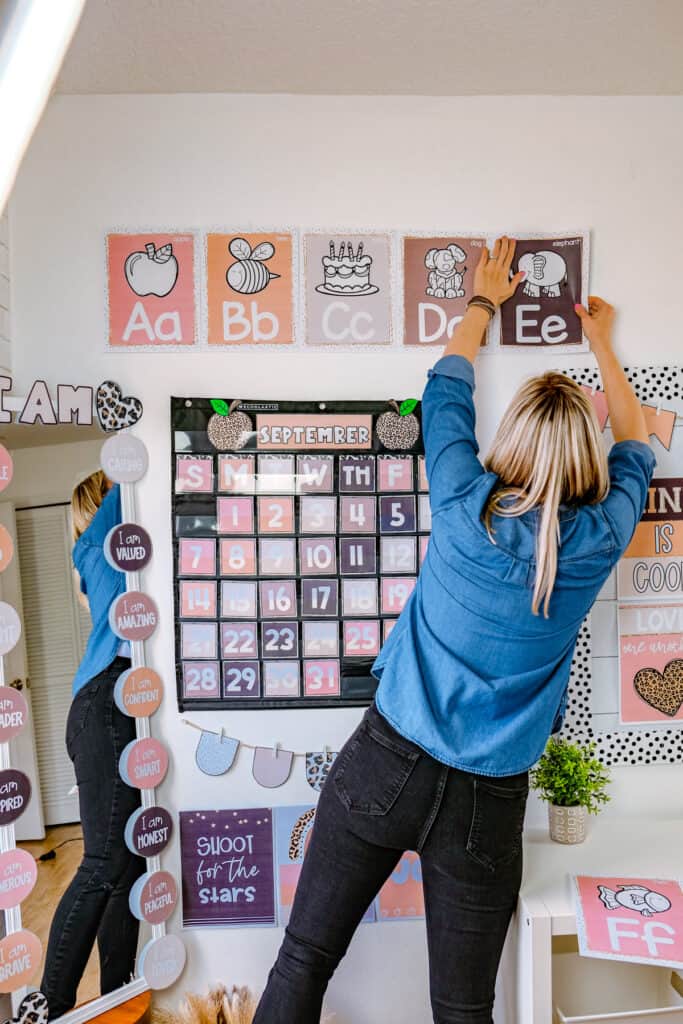 Setting up my Neutral Classroom Decor