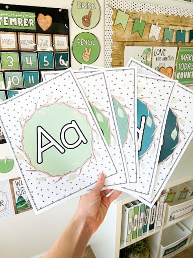 Nature Classroom Alphabet Posters 3