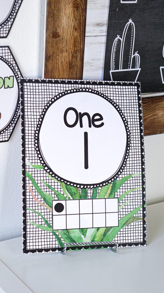 Plant Classroom Theme Ten Frame