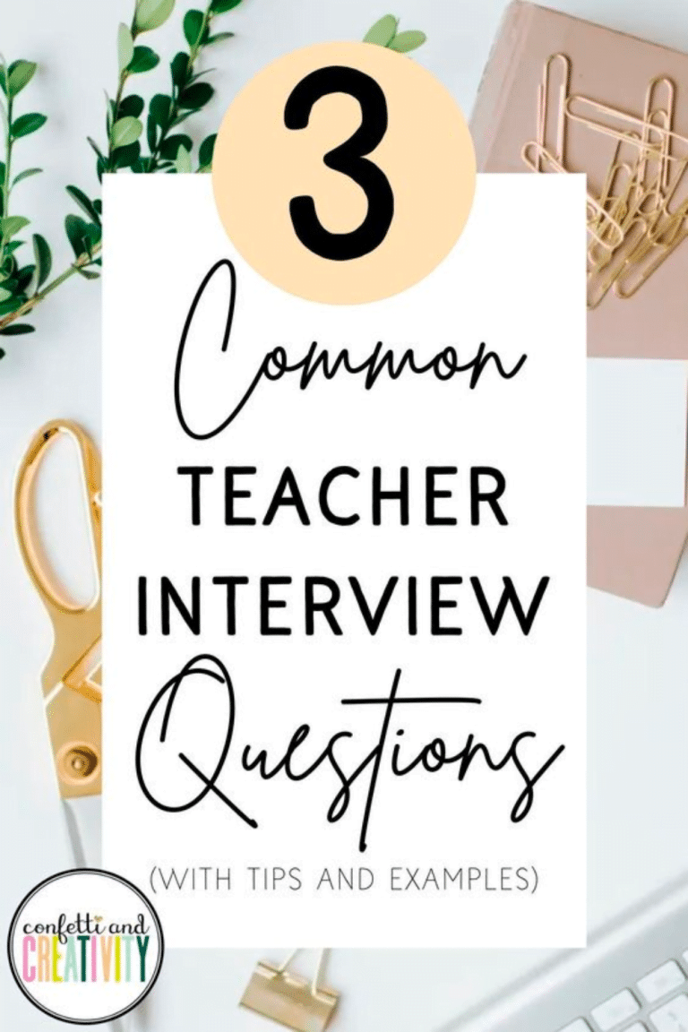 3 Common Teacher Interview Questions (With Tips and Example Answers)