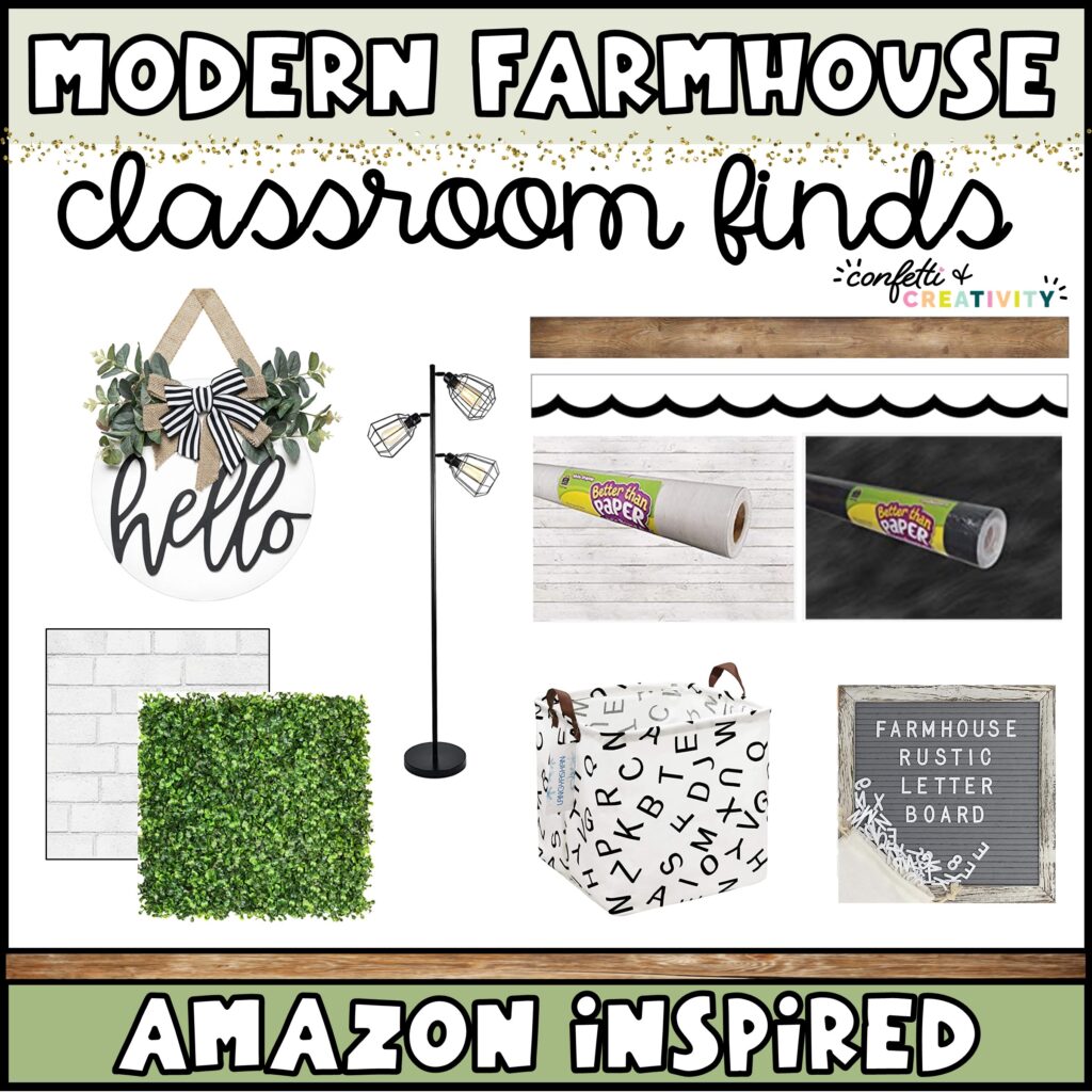 Farmhouse Classroom Amazon Finds Cover Photo