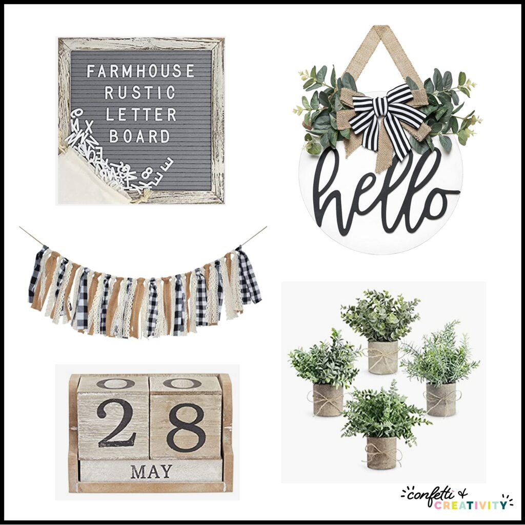 Farmhouse Classroom Decor Items Set 1