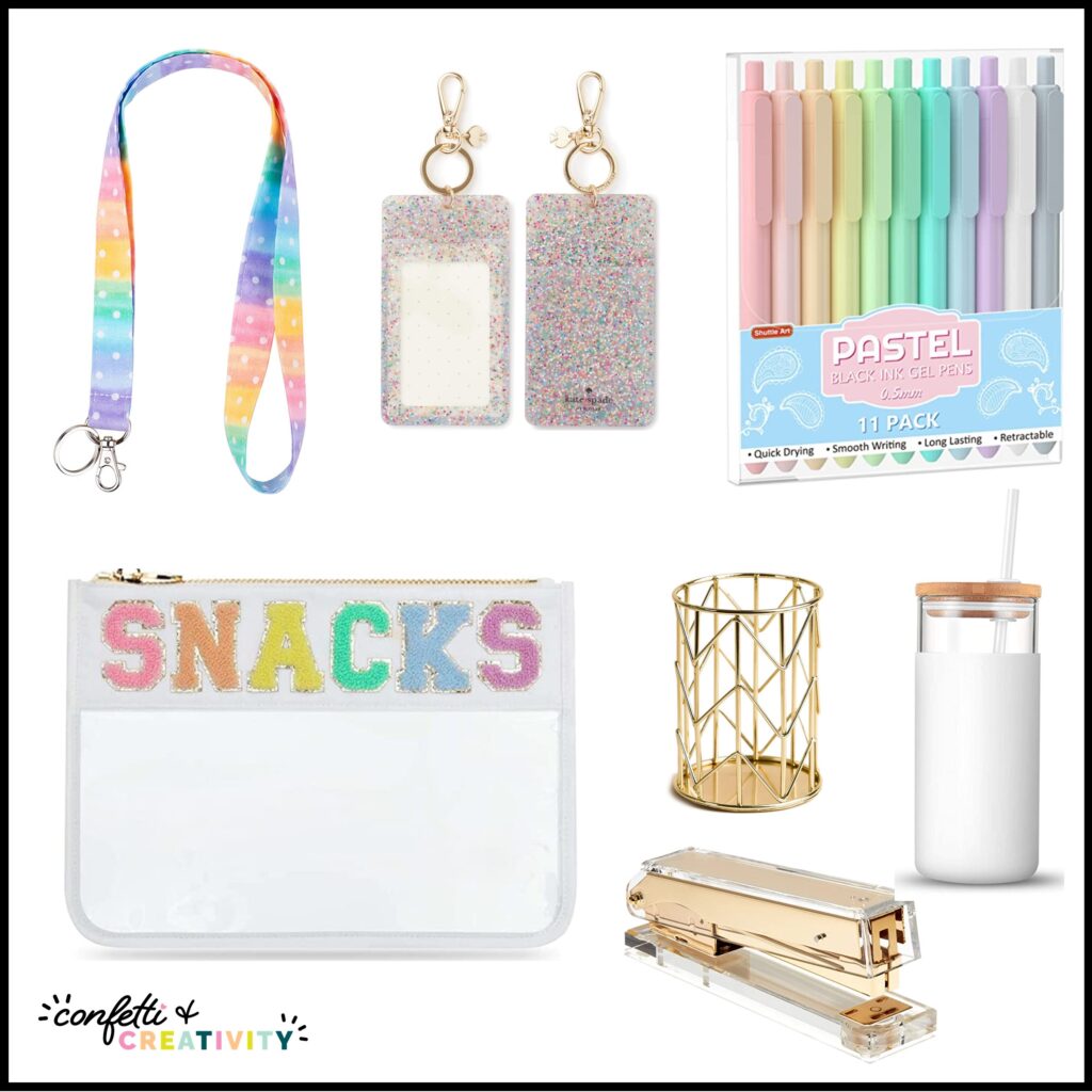 Pastel Classroom Decor Teacher Desk Essentials
