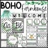 Boho Farmhouse Classroom Decor Bundle