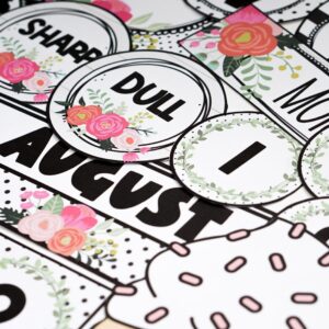 Farmhouse Floral Classroom Decor Bundle | Confetti & Creativity