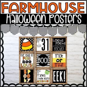 Farmhouse Holiday Decor Posters Bundle