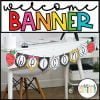 Bright Vintage Vibes Welcome Banners