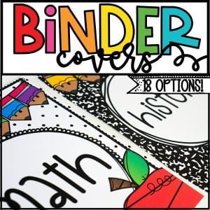 Bright Vintage Vibes Binder Covers and Spines