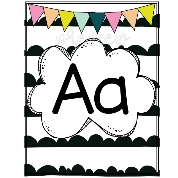 Bold Brights Alphabet