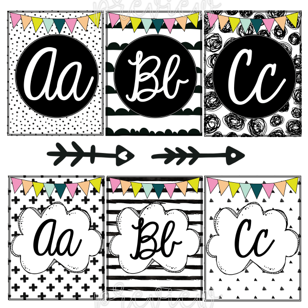 Bold Brights Alphabet