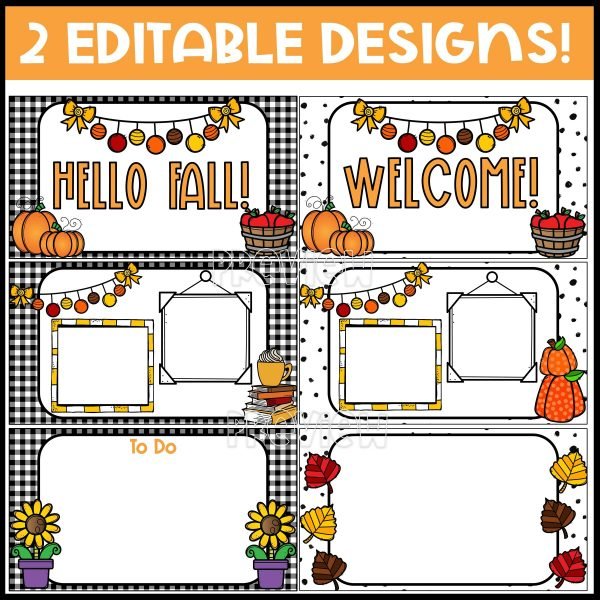 Fall Holiday Google Slides Template | Distance Learning