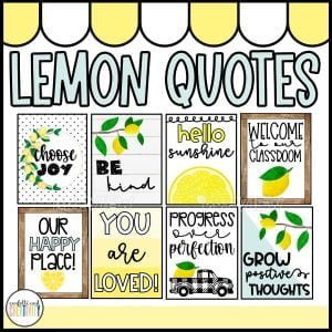 Lemon Alphabet Posters