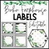 Boho Farmhouse Labels