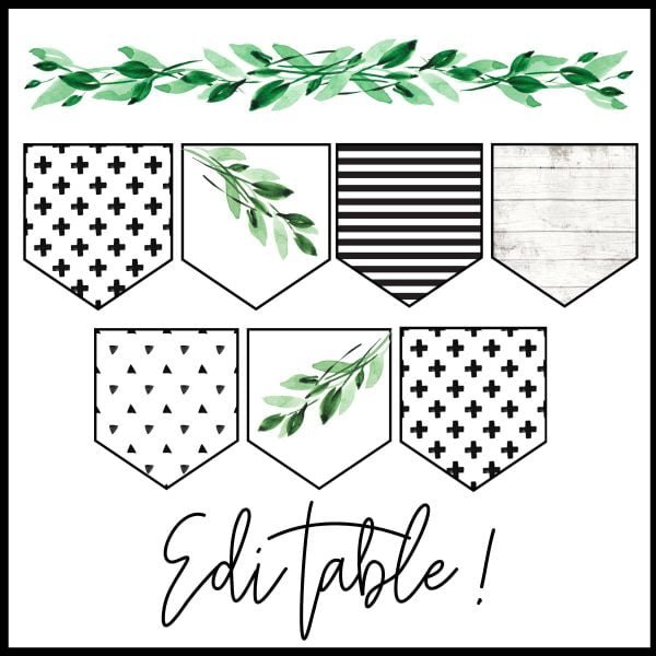 Boho Farmhouse EDITABLE banner | Confetti & Creativity