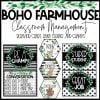 Boho Farmhouse Classroom Management: Behavior Chart, Hand Signals, and Champs