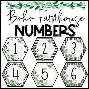 Modern Farmhouse 0-10 Table Numbers