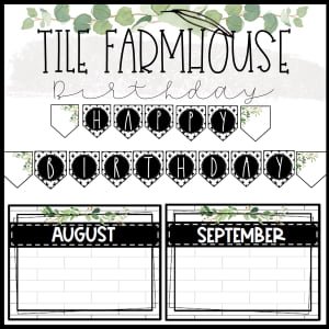 Tile Farmhouse Meet the Teacher/Newsletter