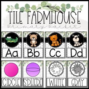 Tile Farmhouse Scrabble Letters