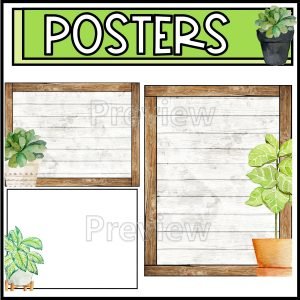 Plant Editable Posters