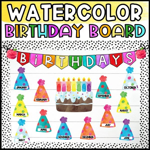 Watercolor Classroom Decor Bundle