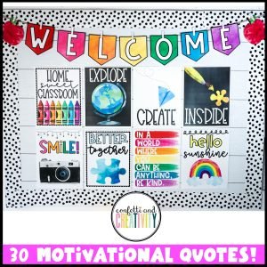 Watercolor Classroom Decor Bundle | Confetti & Creativity