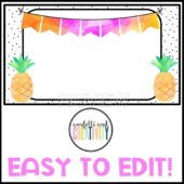 Summer Holiday Google Slides Template | Distance Learning | Confetti ...