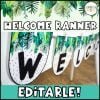 Tropical Welcome Banner