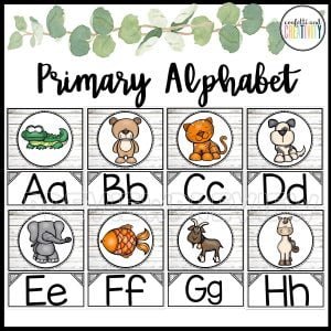 Modern Farmhouse Primary Alphabet