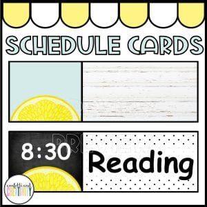 Tropical Schedule Cards