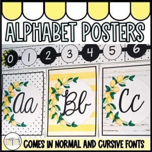 Lemon Primary Color Posters