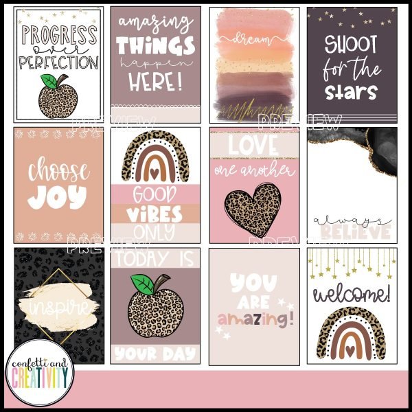 Boho Neutrals Classroom Decor Bundle