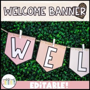 Bright Vintage Vibes Welcome Banners