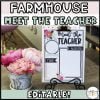 Farmhouse Floral Meet the Teacher