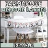 Farmhouse Floral EDITABLE Banners