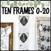 Modern Farmhouse Ten Frames 0-20