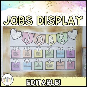 Bright Vintage Vibes Job Cards and Banner