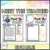 Pastel Meet the Teacher
