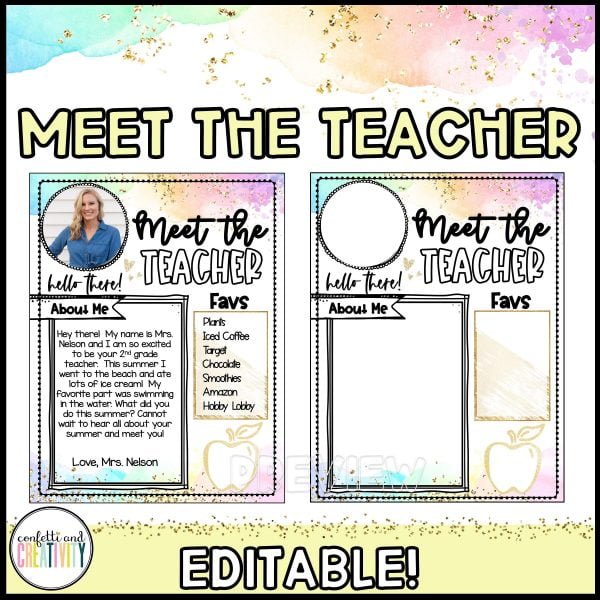 Pastel Meet the Teacher